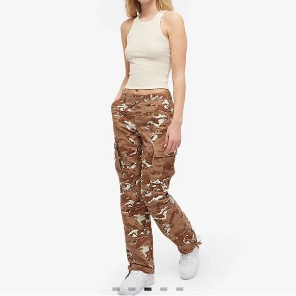 NWT Good American Desert Storm Cargo Pant Pecan Size 6/28 - Picture 1 of 16
